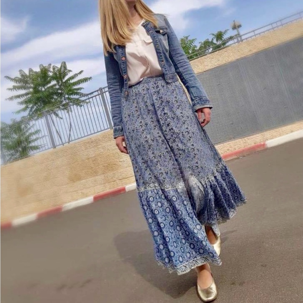 Mango floral Maxi skirt